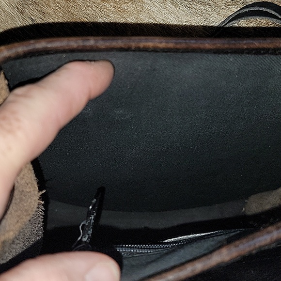 Brighton Brown Croc Leather Shoulder Bag - Picture 11 of 15